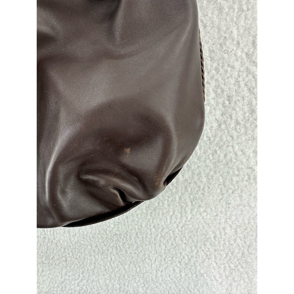 Brighton Womens Hobo Handbag Brown Leather Crocodile Print Trim Embellished M - Picture 10 of 11